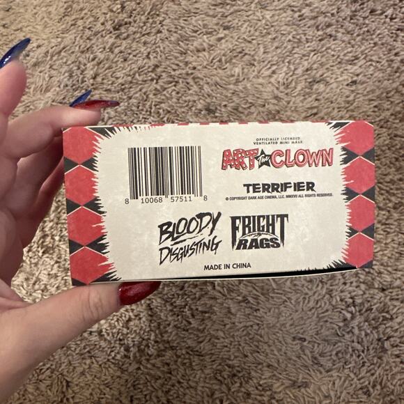 Art The Clown Terrifier By Fright Rags Collectible Mini Mask NEW - Picture 5 of 6